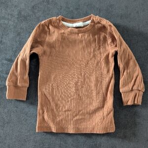 ❤️2/$20❤️ Ploom Baby Brown Ribbed Long Sleeve Tee